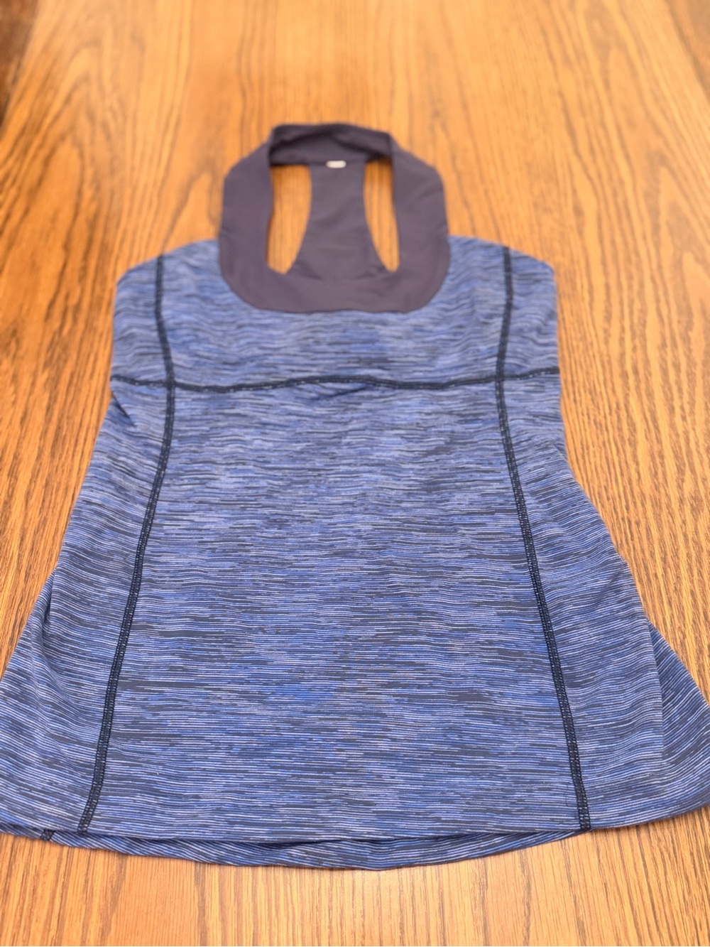 lululemon athletica Blue Space-Dyed Racerback Sports Tank